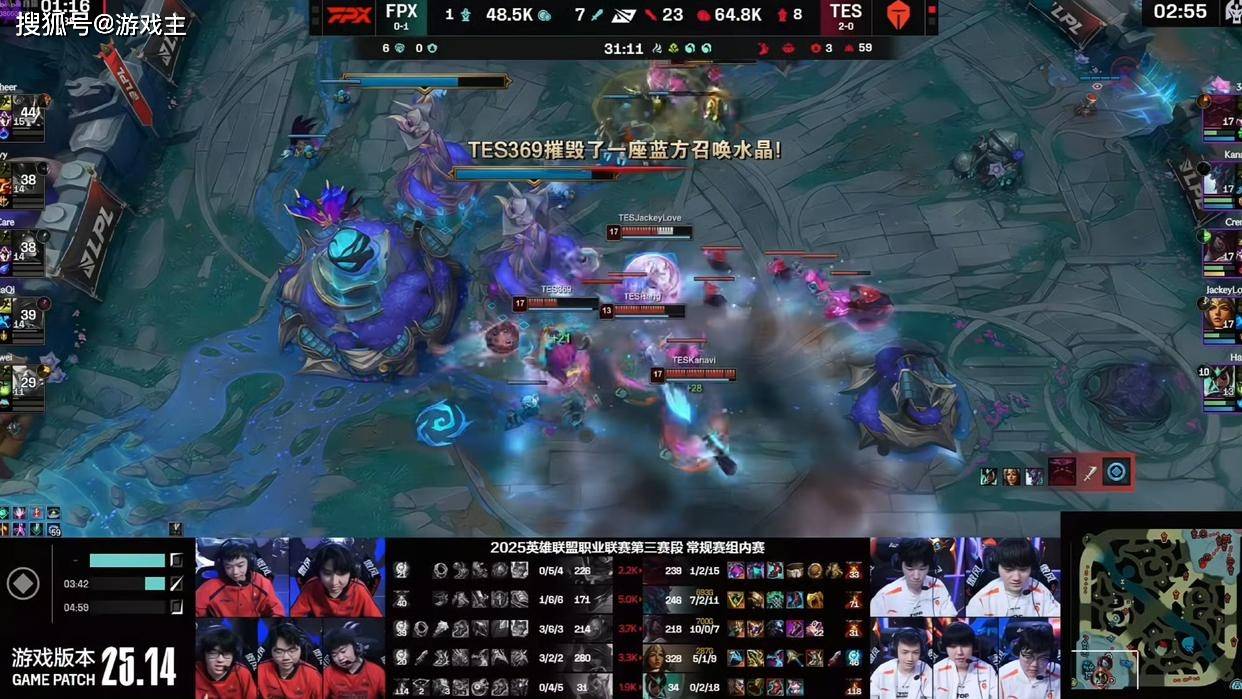 LPL第三(sān)赛段首個(gè)五杀火了，TES再(zài)度领跑积分榜，黑子无從(cóng)下(xià)嘴