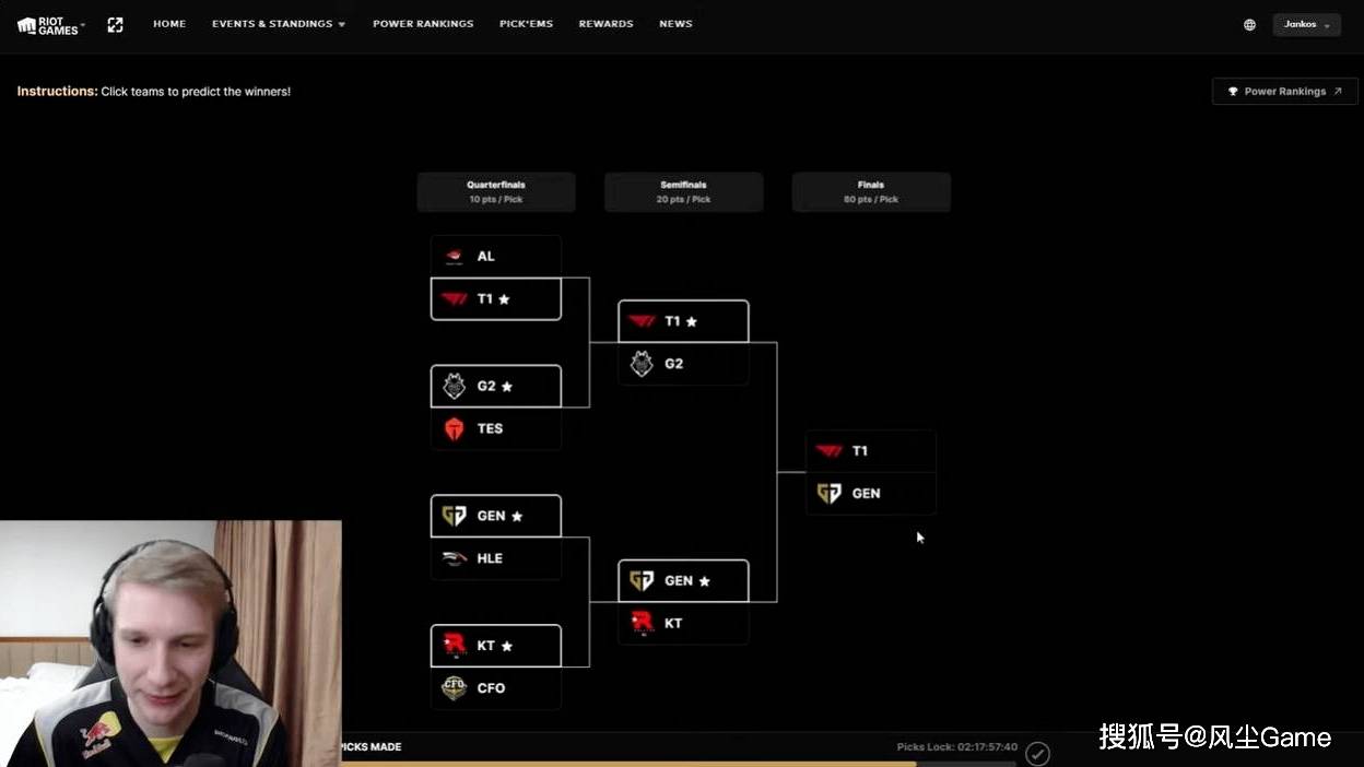 LOL傳(chuán)奇打野預(yù)测GEN夺冠(guān)！管澤(zé)元分析淘汰(tài)賽(sài)：滔搏打G2是无敌的